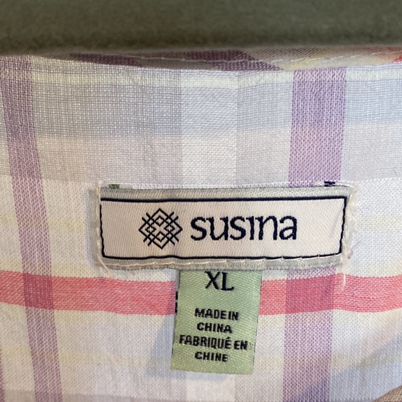 Susina Plaid Top - Picture 8 of 9